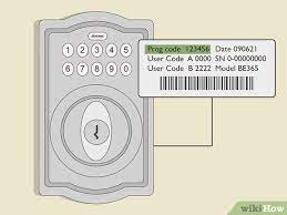 how to reset a schlage keypad lock