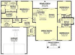 House Plan 80818 Ranch Style With