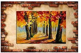 4.each painting is hand painted using only top quality oil paints and under the close supervision of our quality control team. Sansnmi Hand Painted Painting Home Decor Landscape Autumn Leave Oil Painting For Living Room Wall Art Modern Art Abstract Painting 36x48 Buy Online At Best Price In Uae Amazon Ae
