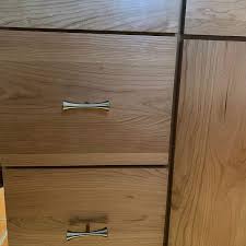 mid century modern drawer pull cabinet