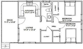 30x20 House 2 Bedroom 1 Bath 600 Sq Ft