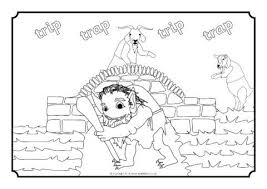 Pdf (8.93 mb) this is a collection of display items and activity sheets to go along with the story, the three billy goats gruff. Three Billy Goats Gruff Colouring Sheets Sb10897 Sparklebox
