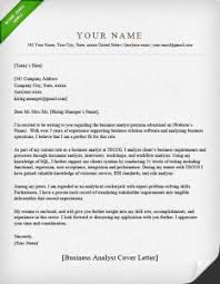 Business Analyst Cover Letters   The Letter Sample