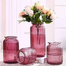 Pink Unity Glass Decorative Flower Vase