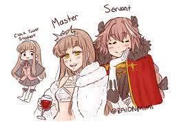 Was asked to draw an au where Astolfo is Medb's servant, so here's the  Girlboss and Theywife (@Raionmimi) : r/grandorder