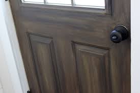 exterior door to make it look like wood