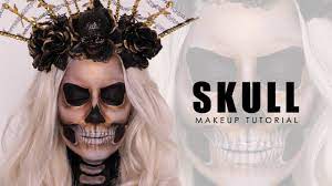 skull face paint tutorial halloween
