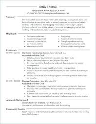 Accounting Clerk Resume Sample Accounts Receivable Examples