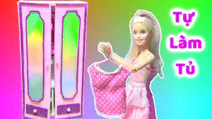 Tự Làm Tủ Quần Áo Cho Búp Bê Barbie / XEM MÈO MỚI CỦA CHỊ BÍ (chị bí đỏ) -  YouTube