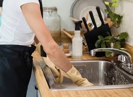 how to deep clean your kitchen sink