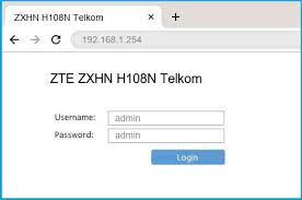 Karena alasan untuk mengamankan modem indihome, terkadang ketika kita mengganti default password admin modem zte f609 atau password admin berubah sendiri. 192 168 1 254 Zte Zxhn H108n Telkom Router Login And Password