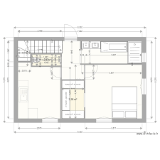 villa 80m2 r1 idée 2 chambres plan 3