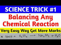 Trick To Balance Chemical Reaction