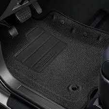 artificial leather black car floor mat