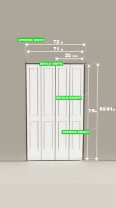 sizing a rough opening for bifold doors