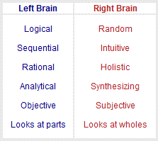 Right Brain Vs Left Brain Learning Style Funderstanding