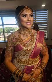photo of south indian bridal look in