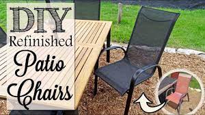 diy refinished patio chairs you