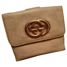 Gucci card case wallet & 2 lv victorine unboxing fails! Gucci Wallets Beige Leather Ref 162746 Joli Closet