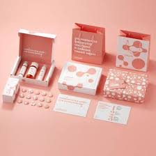 customization pink cosmetic packaging