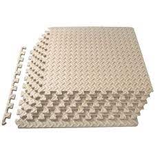 prosourcefit exercise puzzle mat beige