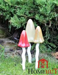 Garden Ornaments Mushrooms Ceramic