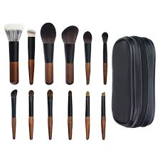 12pcs portable makeup brush set mini