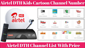 airtel dth cartoon channel number