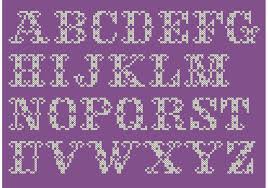 Cross Stitch Alphabet Free Vector Art 10 Free Downloads