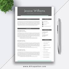 2019 Professional And Simple Resume Template Word Job Resume Template Download Cv Template 2 Pages Cover Letter Jessica