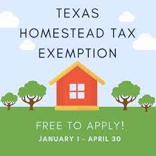 texas homestead tax exemption cedar
