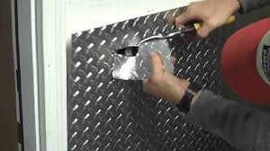 Diamond Plate Wall Covering Plates On
