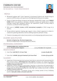 Resume For Hvac Engineer Free Resume