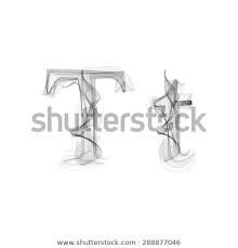 Black Smoke Font On White Background Stock Image Download Now