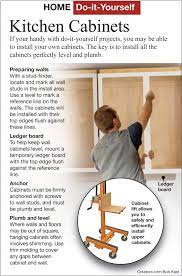 here s how hang your own kitchen cabinets