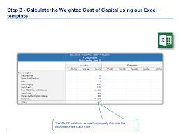 Discounted Cash Flow Analysis Example Dcf Model Template