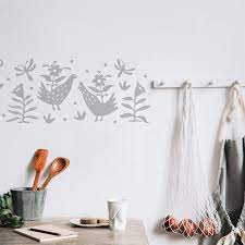 Otomi Hens Wall Decal Justa