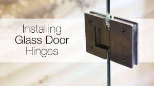 how to install glass door hinges you
