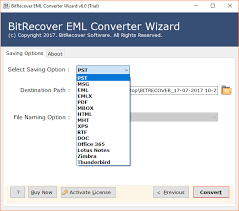 EML Konverter Exportieren EML zu PST, EMLX, MSG, DOC, Lotus Notes in Stapel
