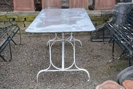 Rectangular Zinc Table Detroit Garden