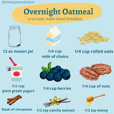overnight oatmeal the keys to nutrition