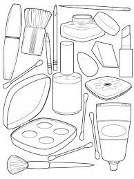 free printable makeup coloring pages