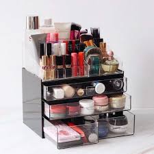 small makeup organizer black