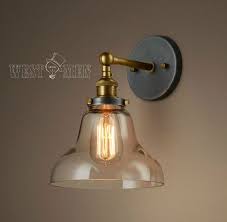 Glass Shade Vintage Industrial Wall