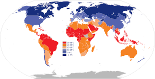 List Of Countries By Average Yearly Temperature Wikipedia