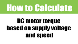 how to calculate dc motor torque based