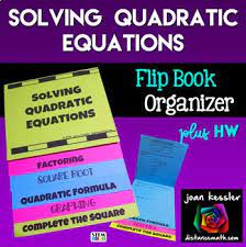 Solving Quadratic Equations Foldable