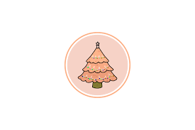 I've compiled a list of ideas to help you come up with a great name to get in the festive . Christmas Icon Tree Pink Graphic By Isalsemarang Creative Fabrica