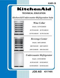 kitchenaid undercounter refrigeration