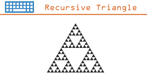 recursive fractal triangles sierpinski